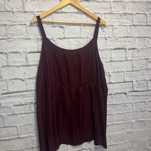 Maurices 3x Rich Burgundy Sleeveless Top